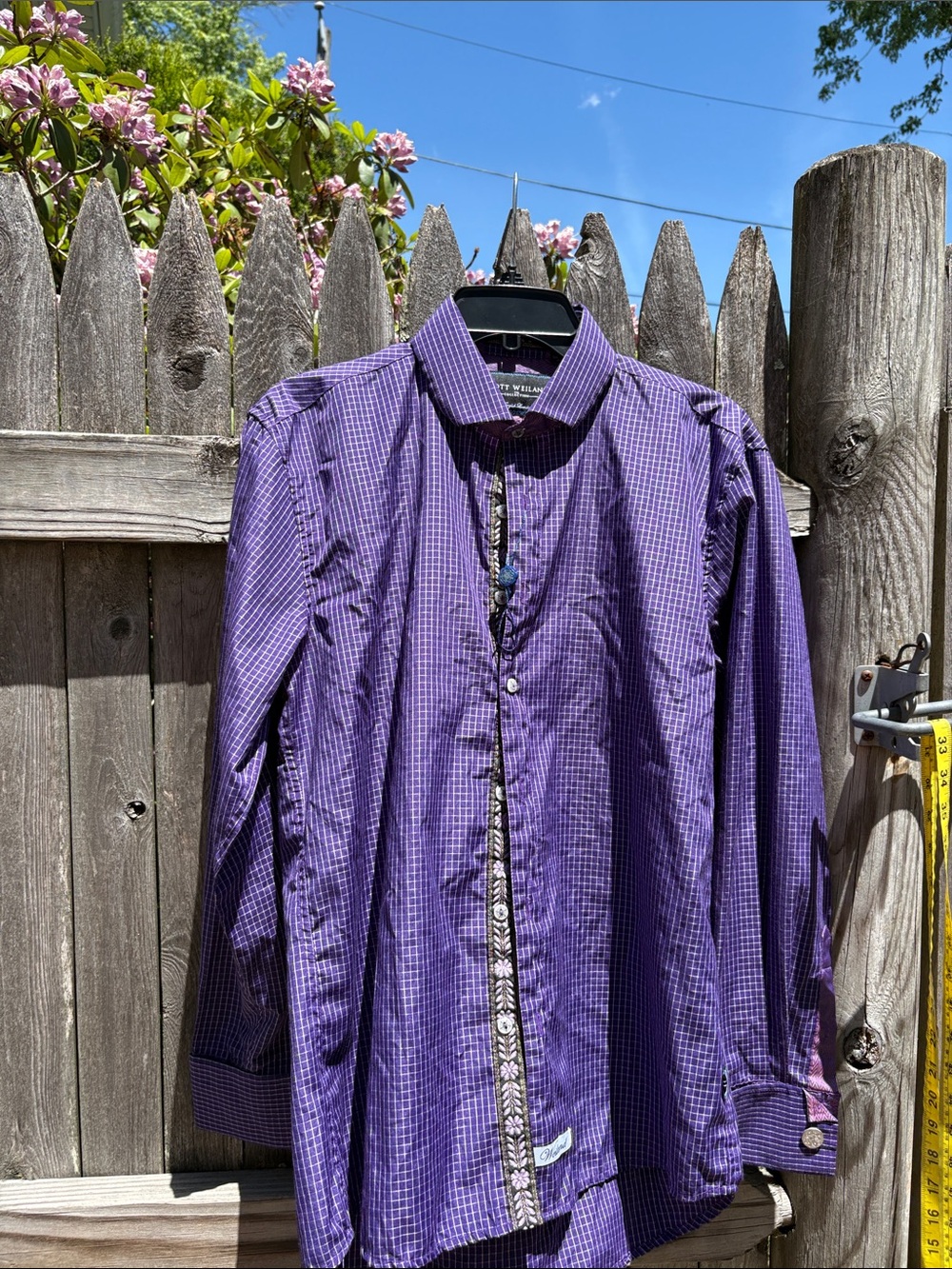 Scott Weiland English Laundry medium purple dress shirt! NWT!!